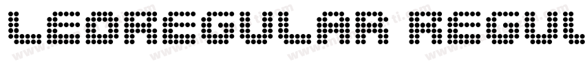 LedRegular Regular字体转换